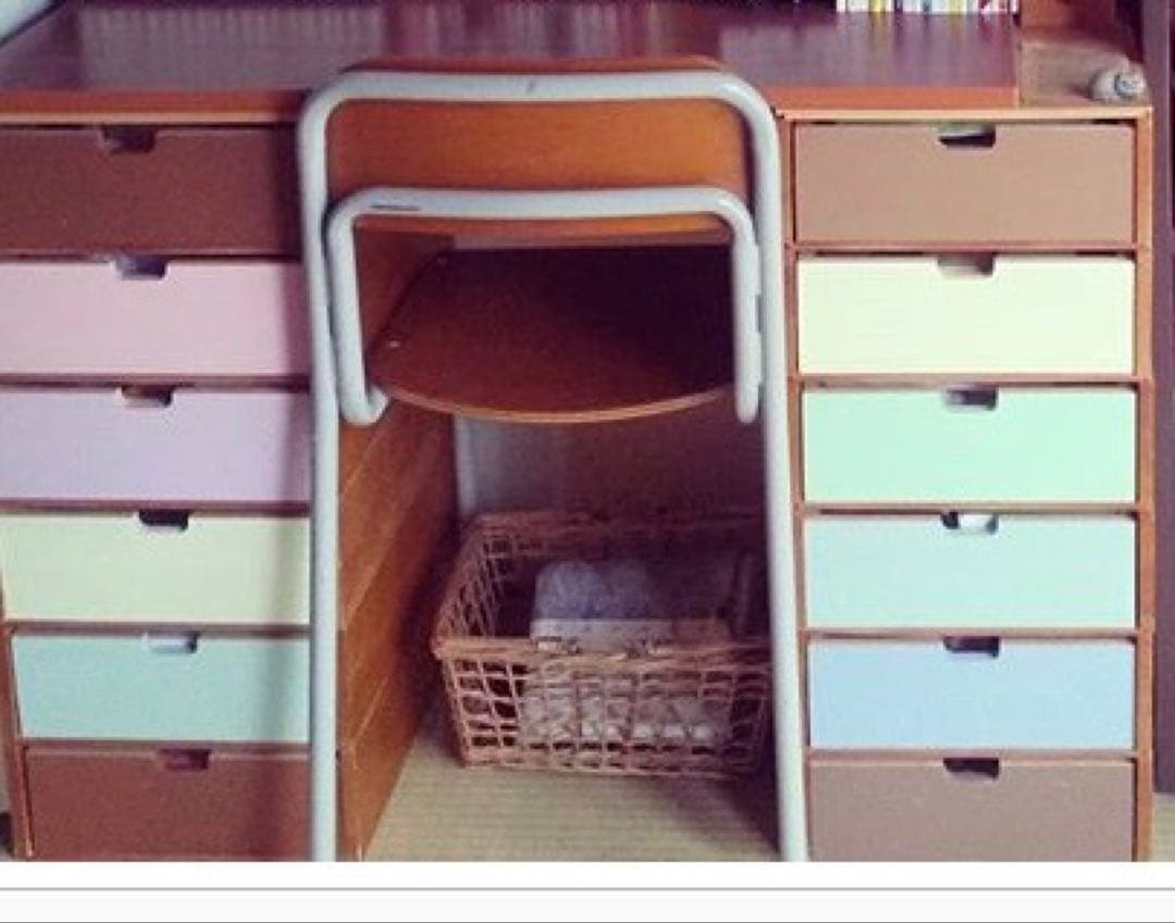 木製引き出し棚　重ねて並べるドロワーの会