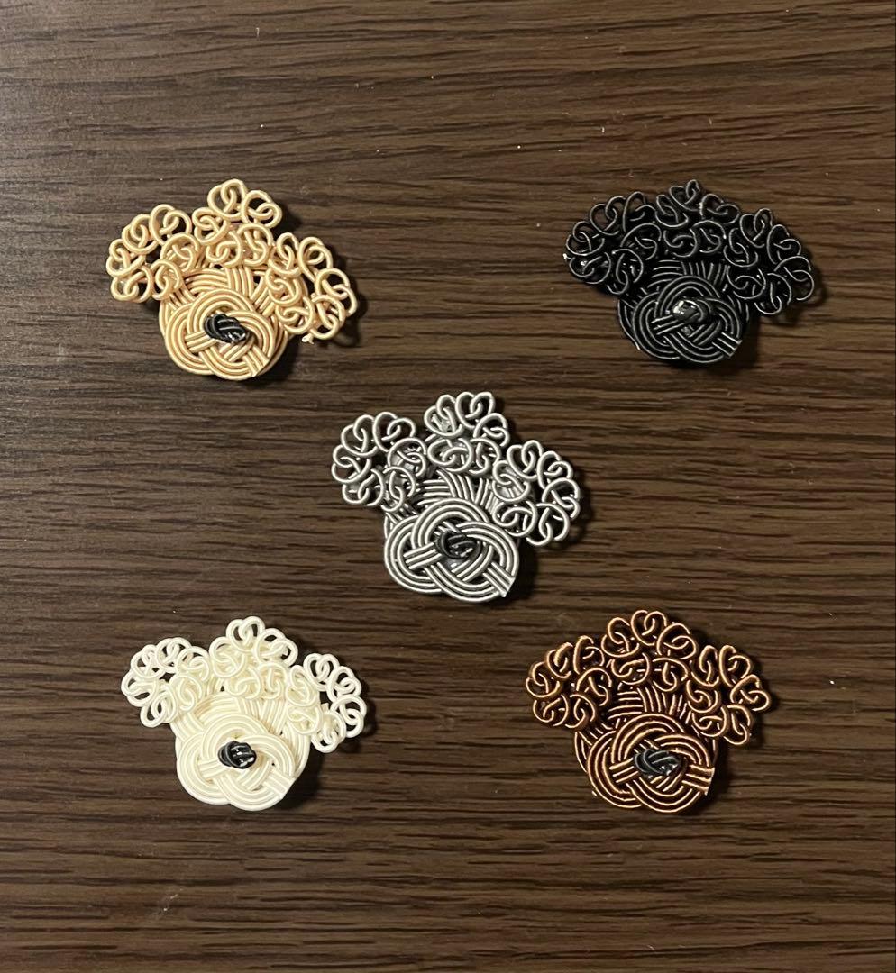 絹巻き水引パーツ 犬