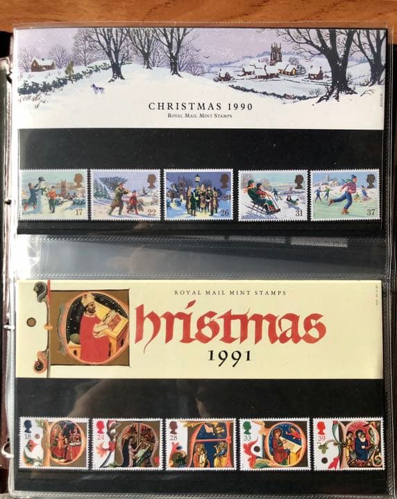 イギリス　記念切手コレクション