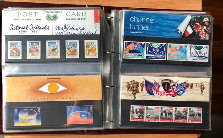 イギリス　記念切手コレクション