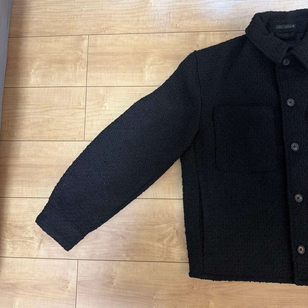 ZARA ザラ テクスチャードポケットシャツジャケット