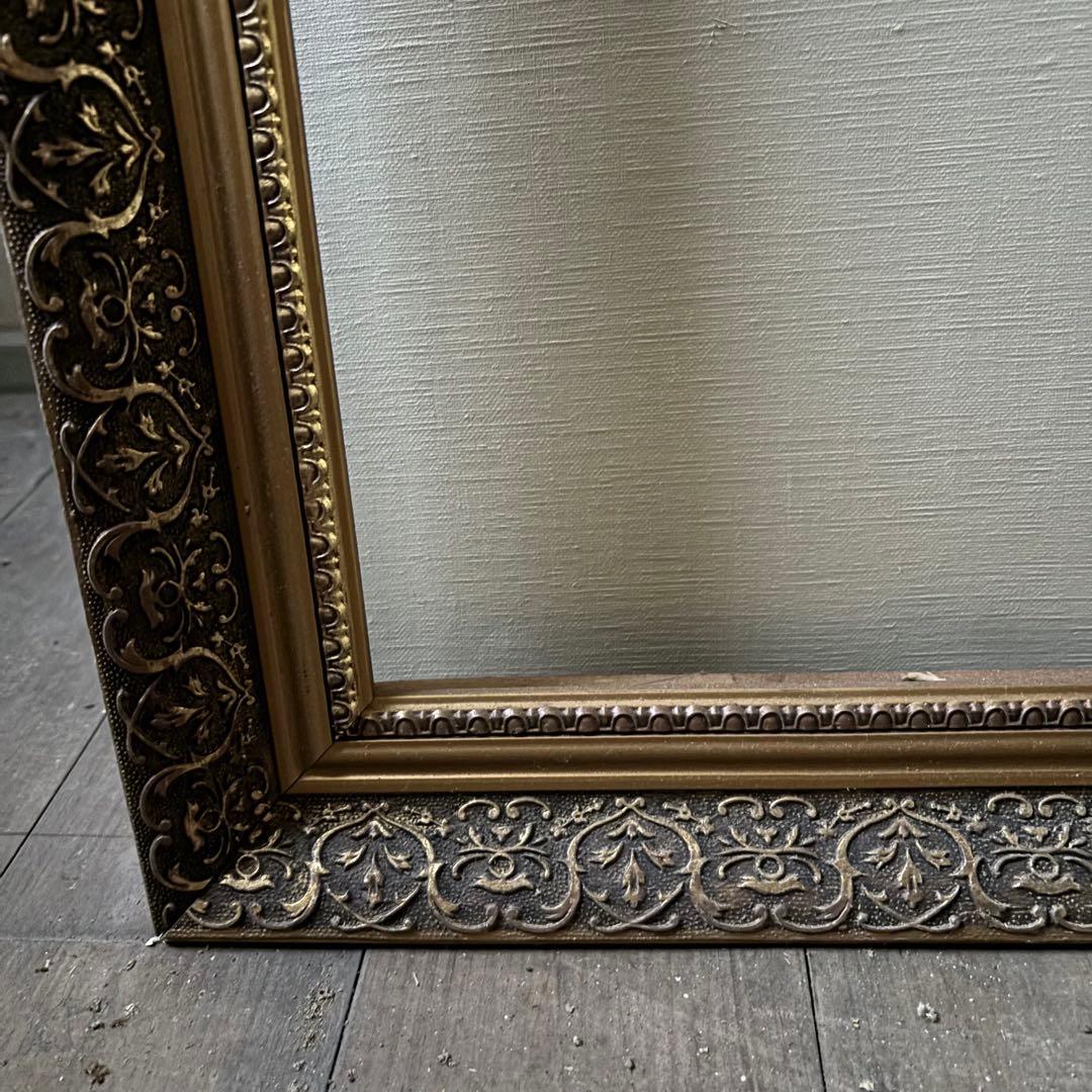 P100 油絵用額縁　油彩額　アンティークフレーム　ゴールド