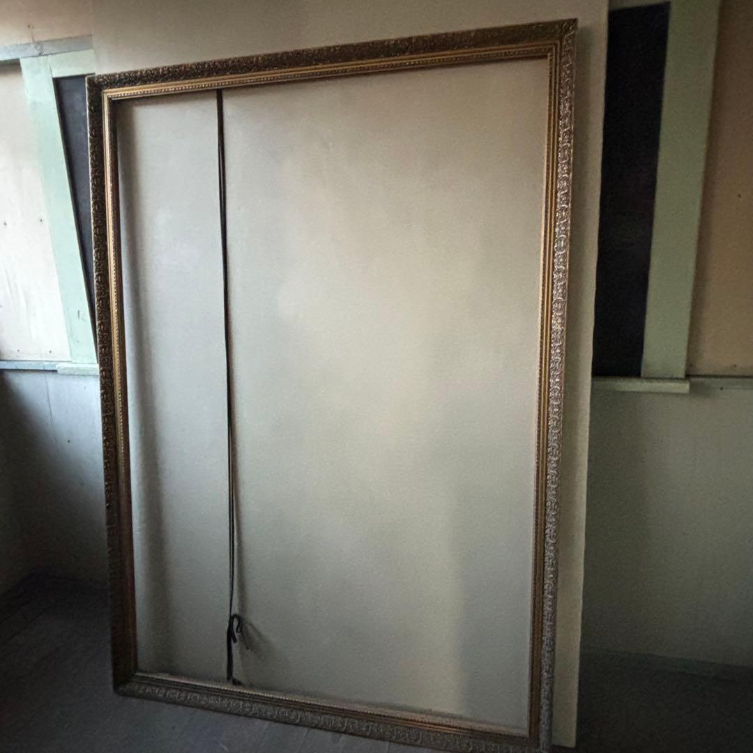 P100 油絵用額縁　油彩額　アンティークフレーム　ゴールド