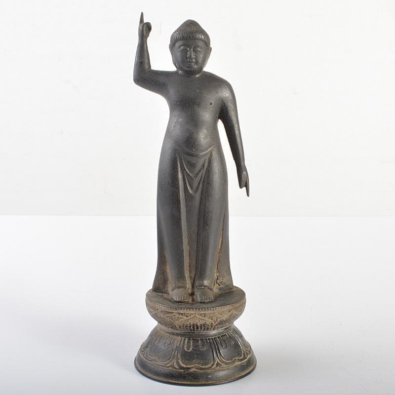 仏教美術　古銅　誕生仏　仏像　M　R6793