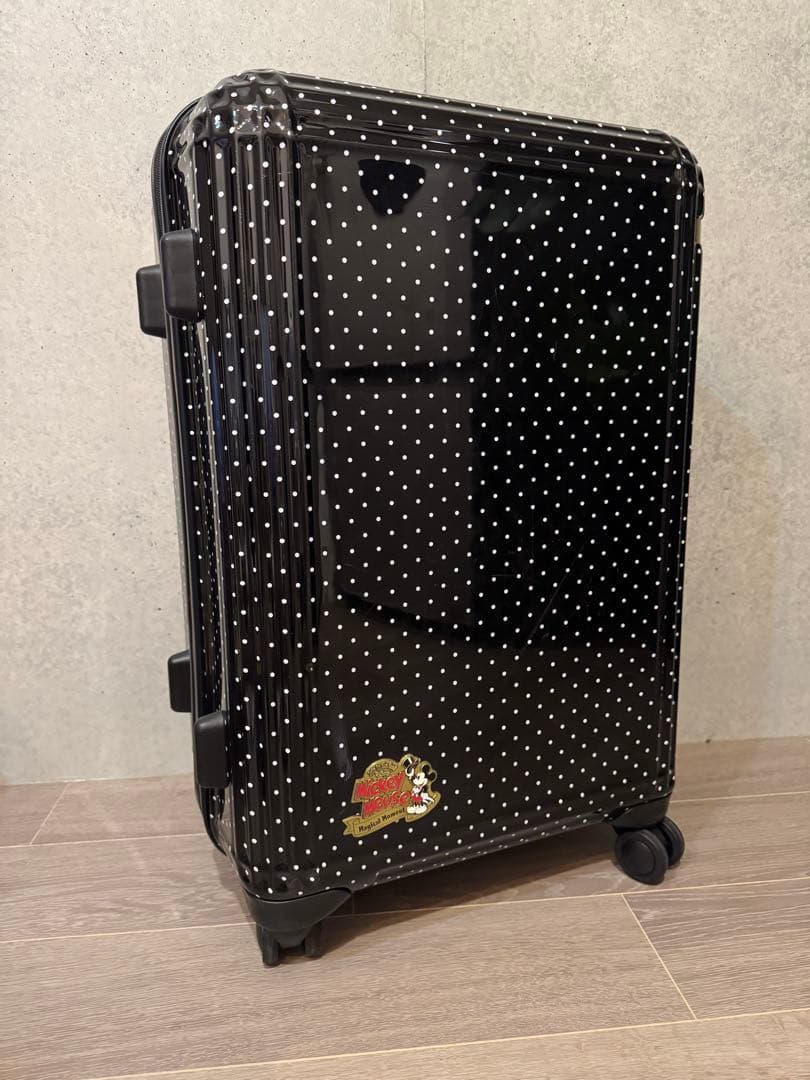 ACE ディズニー 限定クラシカルミッキー 60L スーツケース 黒