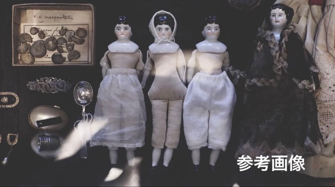 アンティーク　チャイナヘッドドール　タブリエ　16センチ　アナベルおまけ