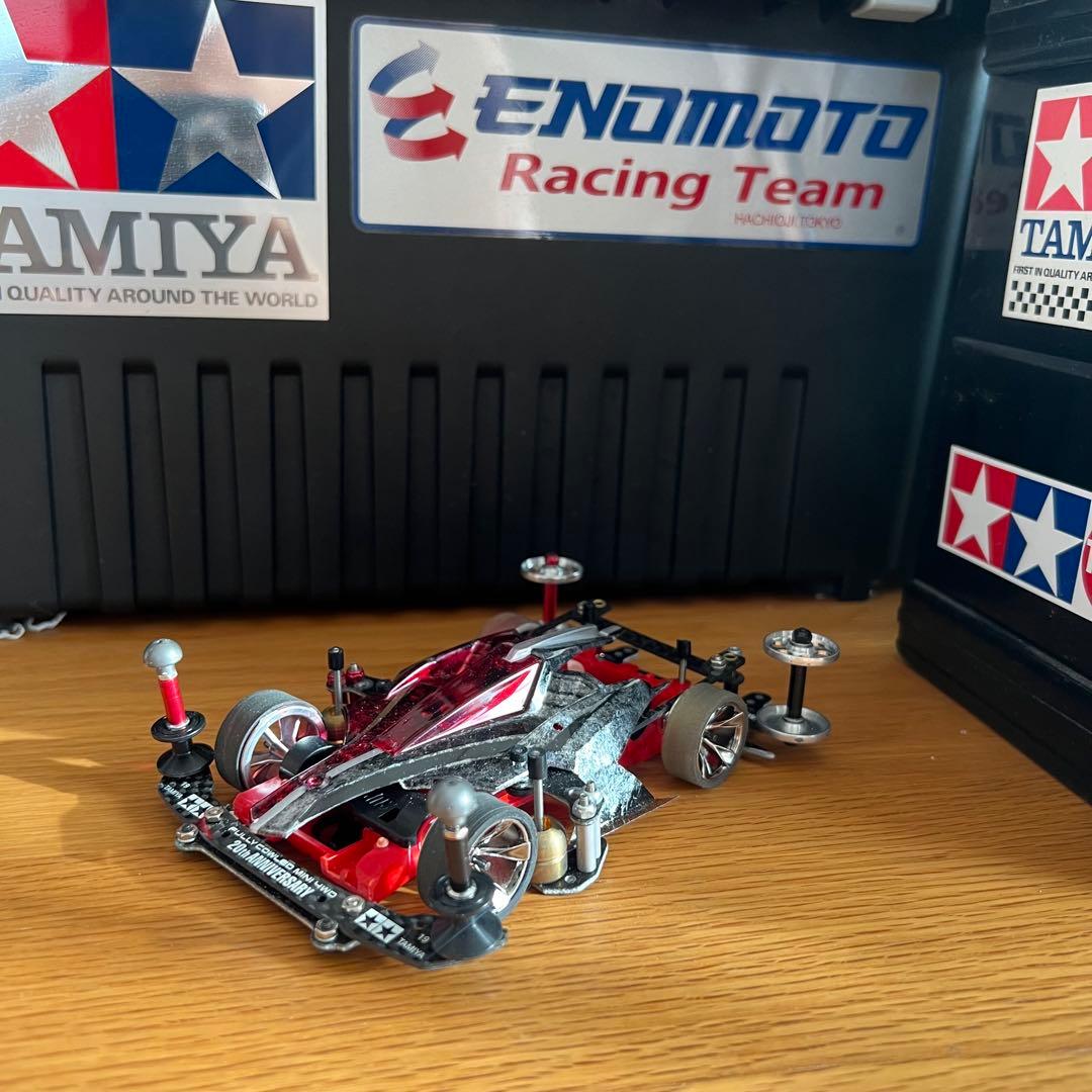 ■激レア　ミニ四駆　完成品　加工　アバンテ　仮面ライダーダブル　ヒート・メタル風