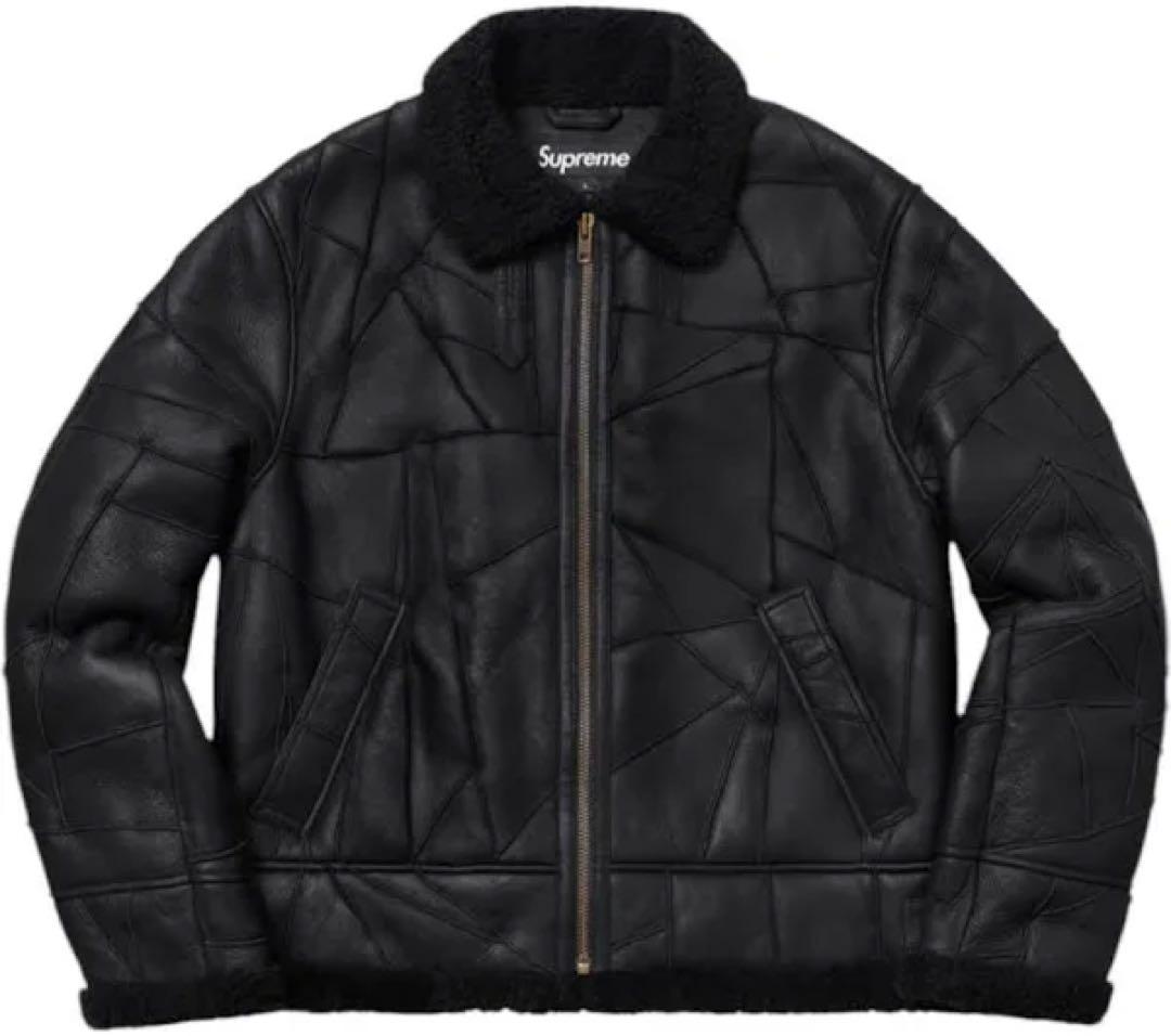 ジャケット・アウター Supreme Patchwork Shearling B-3 Jacket