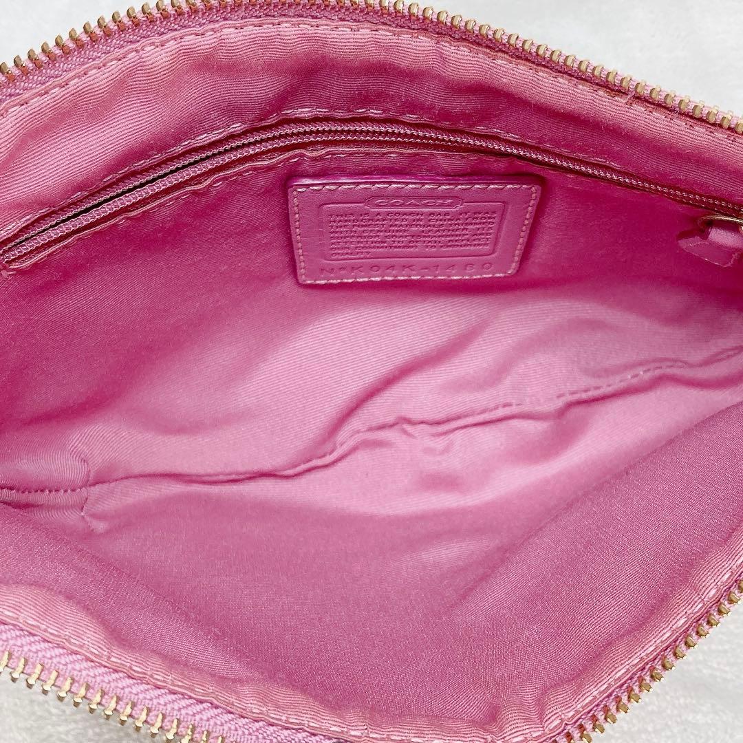 ✨美品✨COACH コーチ ワンショルダーバッグ ハーフムーン ピンク y2k