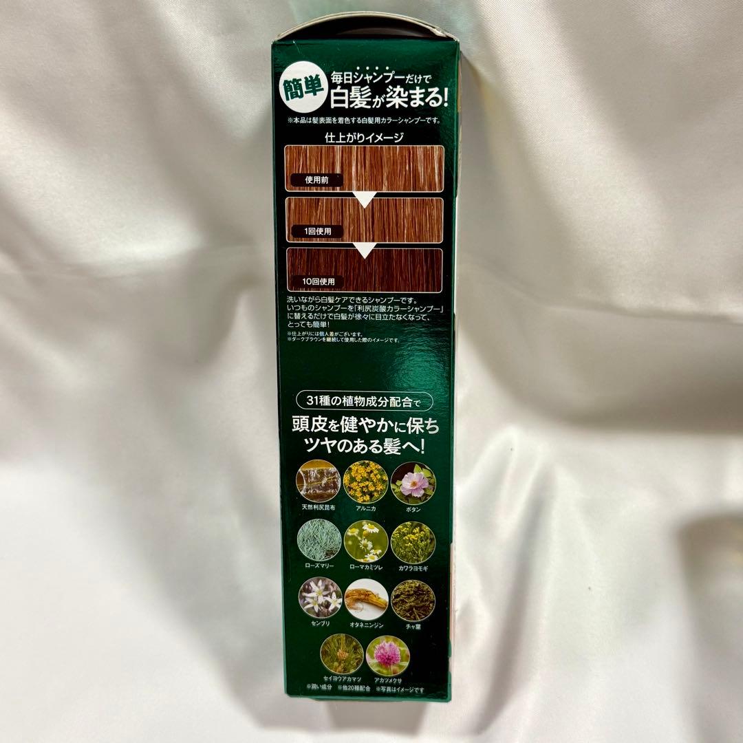 利尻炭酸カラーシャンプー＆カラートリートメント各３本　ダークブラウン