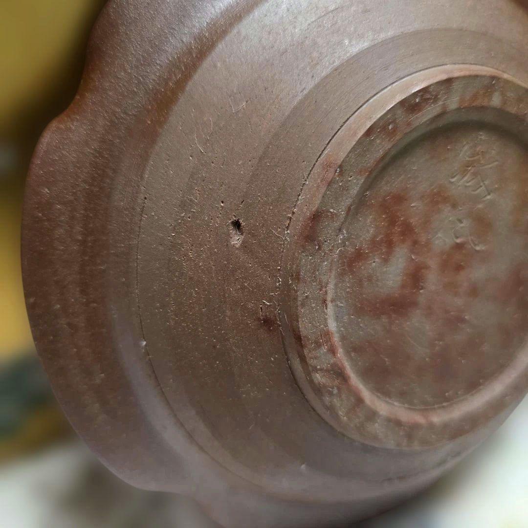 ご購入者様ご確認用　備前焼　木村微風作　花型平小鉢　菓子皿　深皿