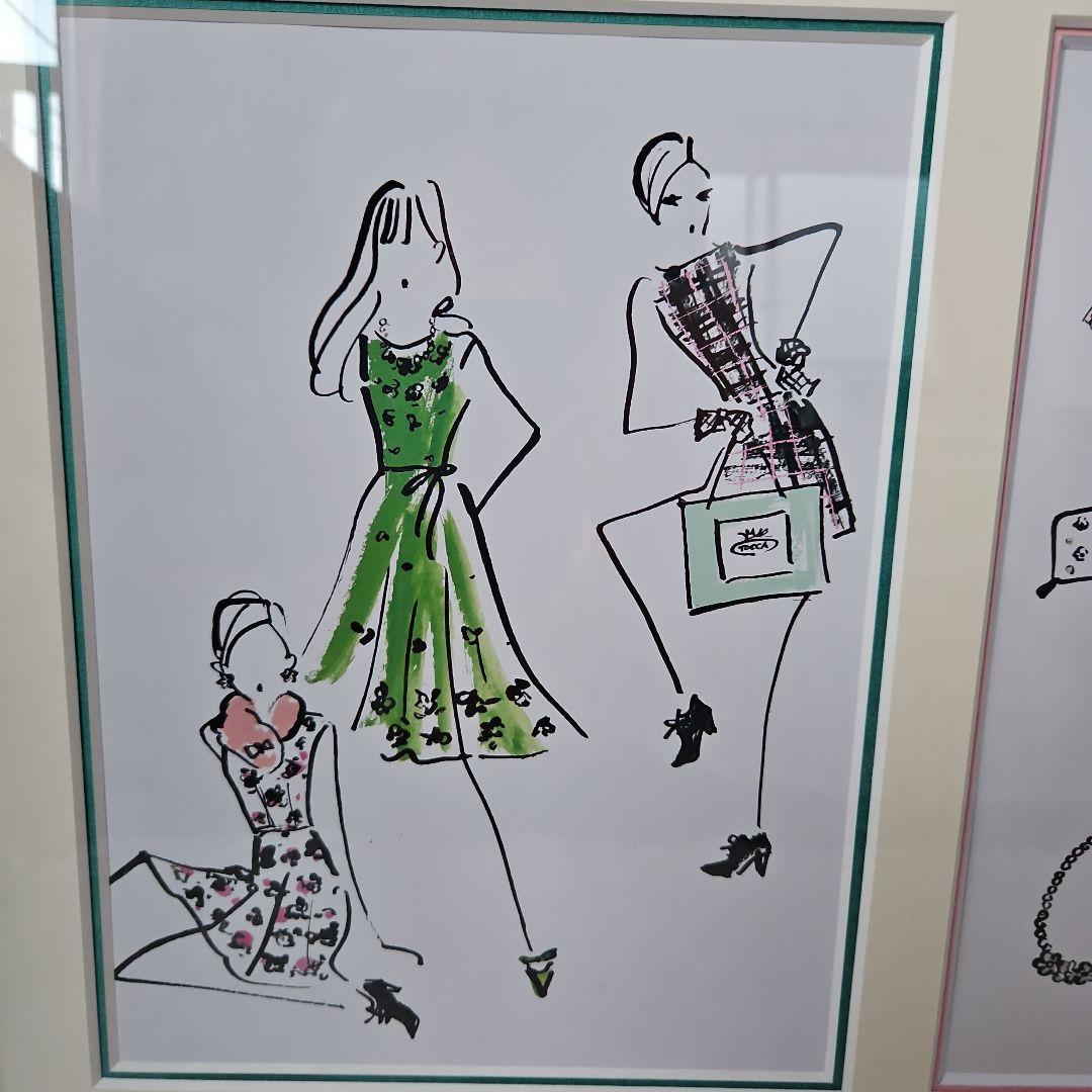 インテリア　イラスト額入り画　TOCCA