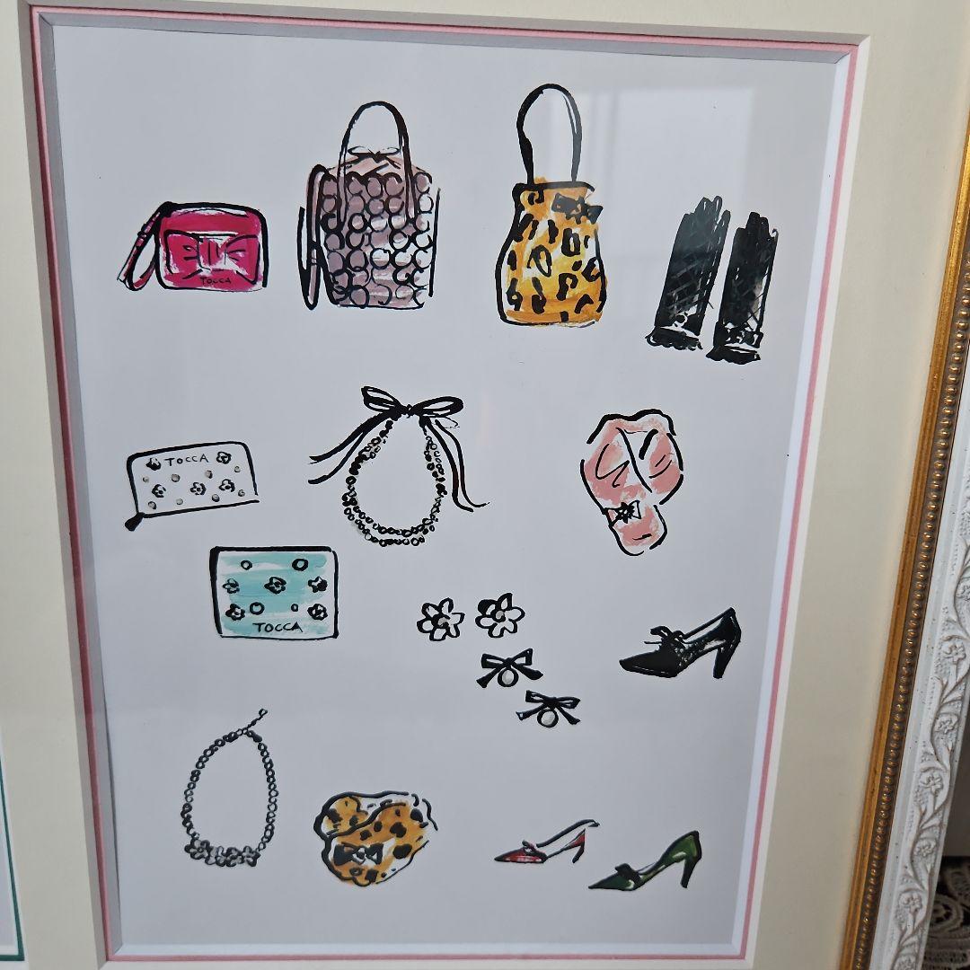 インテリア　イラスト額入り画　TOCCA