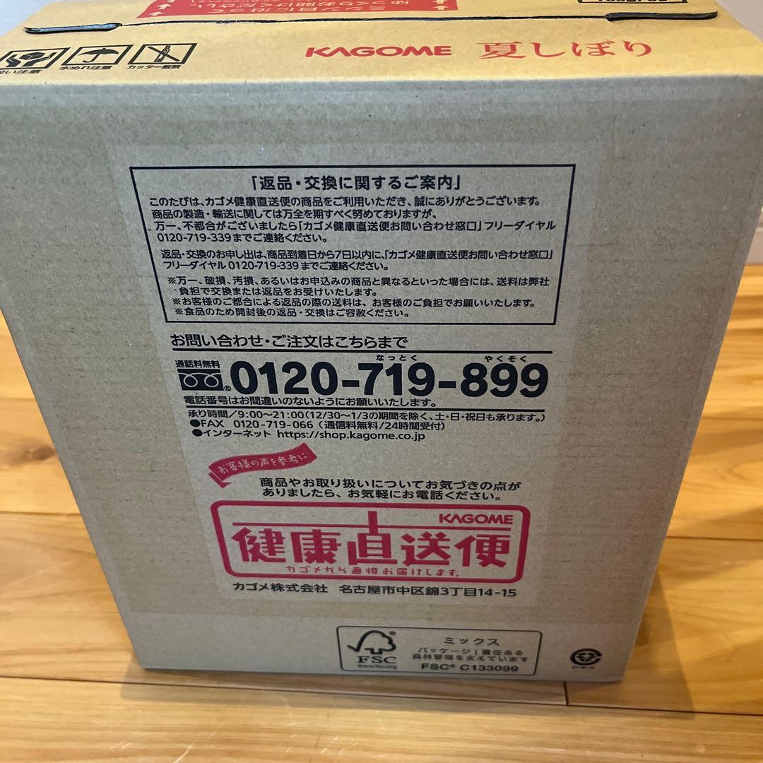 KAGOME 夏しぼり 2025 190g×30本入り×2ケース