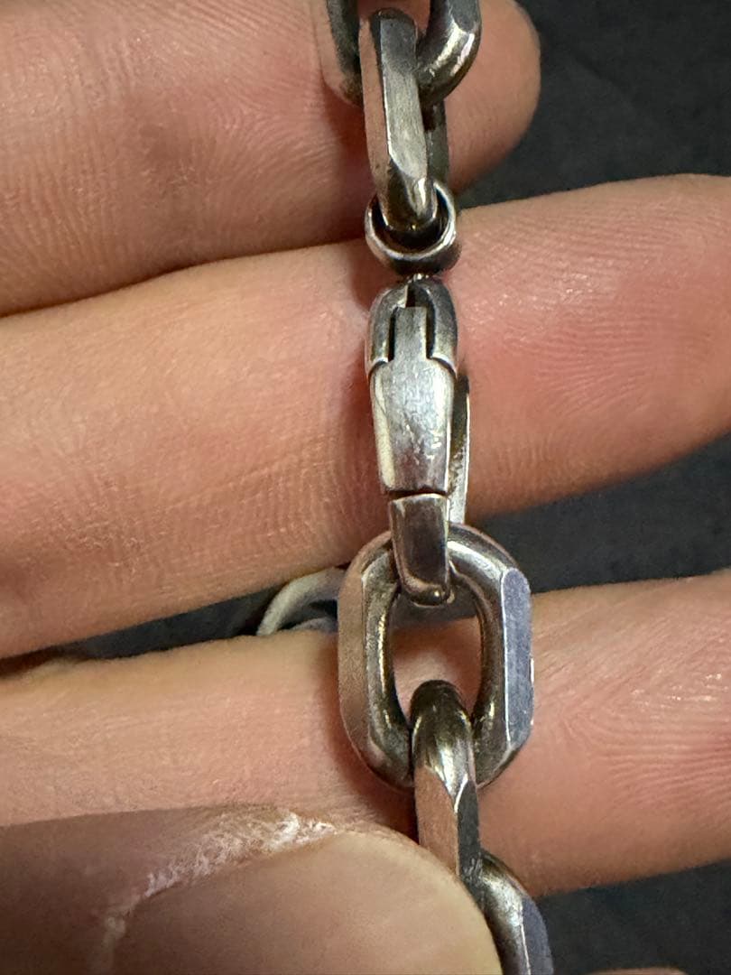 GUCCI グッチ インターロッキング チェーン ブレスレット シルバー 18