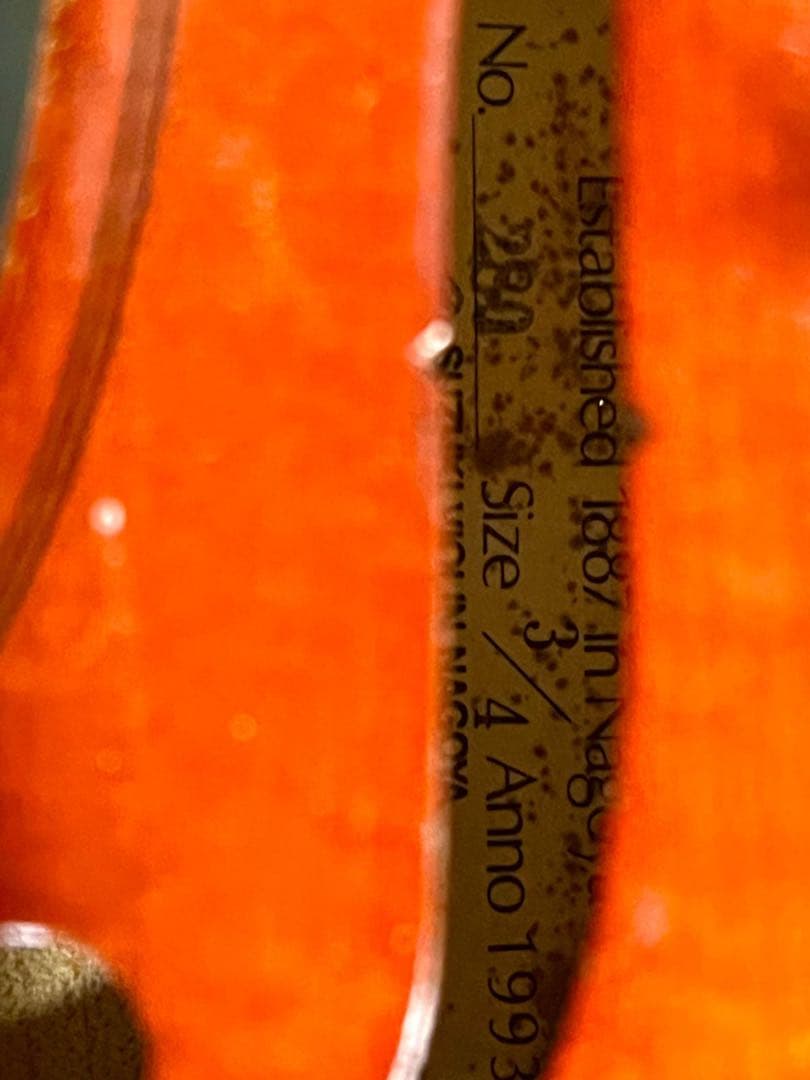 値下げSUZUKI 3/4 バイオリン本体