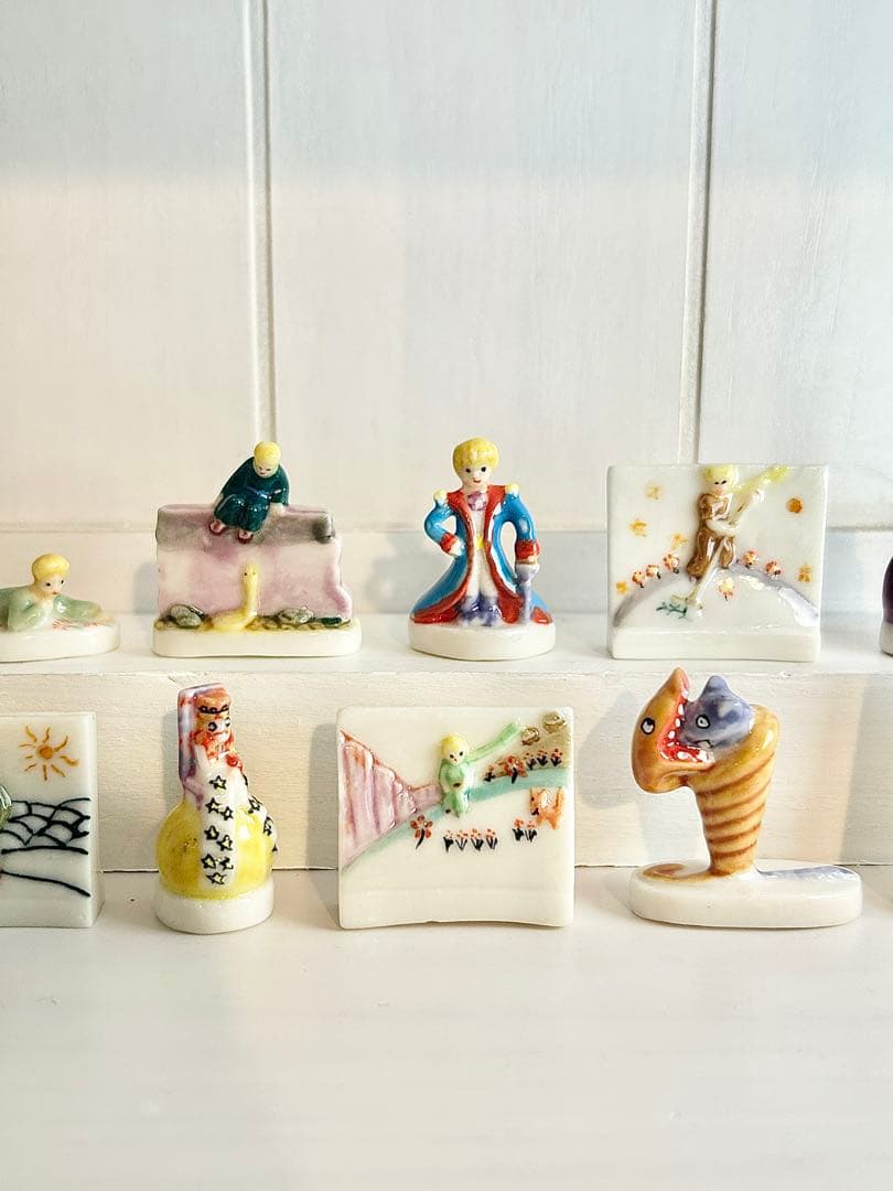 【激レア】2000年　星の王子さま　フェーブ完品10点セット　フランス製　陶器