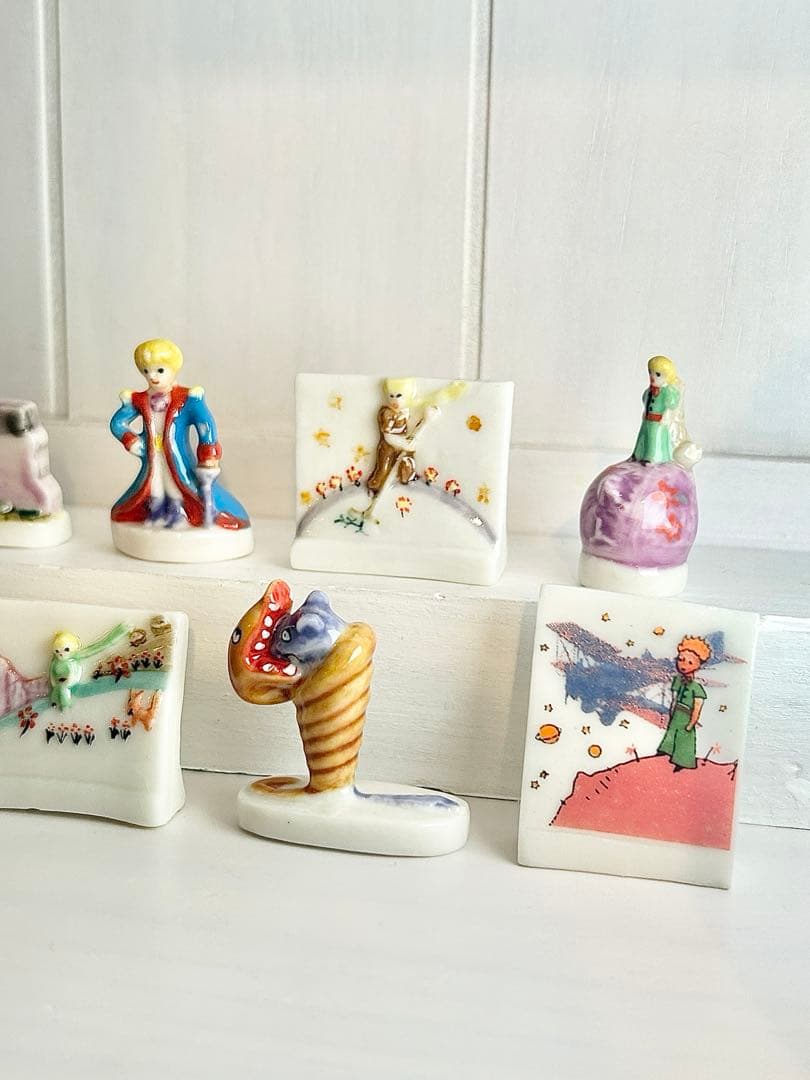【激レア】2000年　星の王子さま　フェーブ完品10点セット　フランス製　陶器