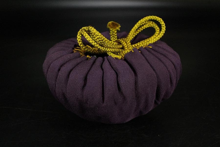 中国美術 唐物 乃木目天目 茶碗 仕服 茶道具(K-RC953)