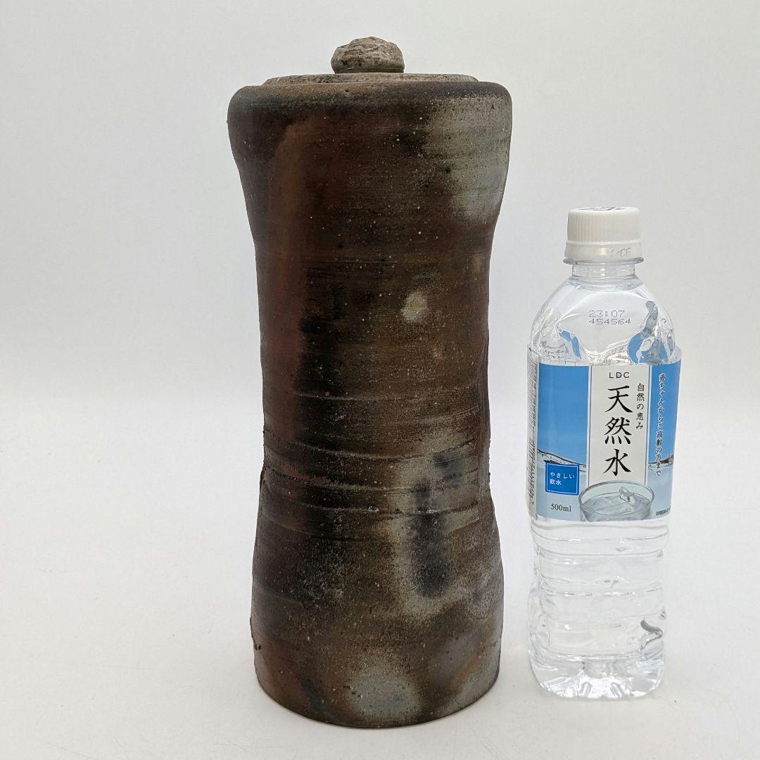 伝統工芸士 高原敏 備前焼 細水指A 共箱共布 水差し 茶道具 茶器 抹茶 食器