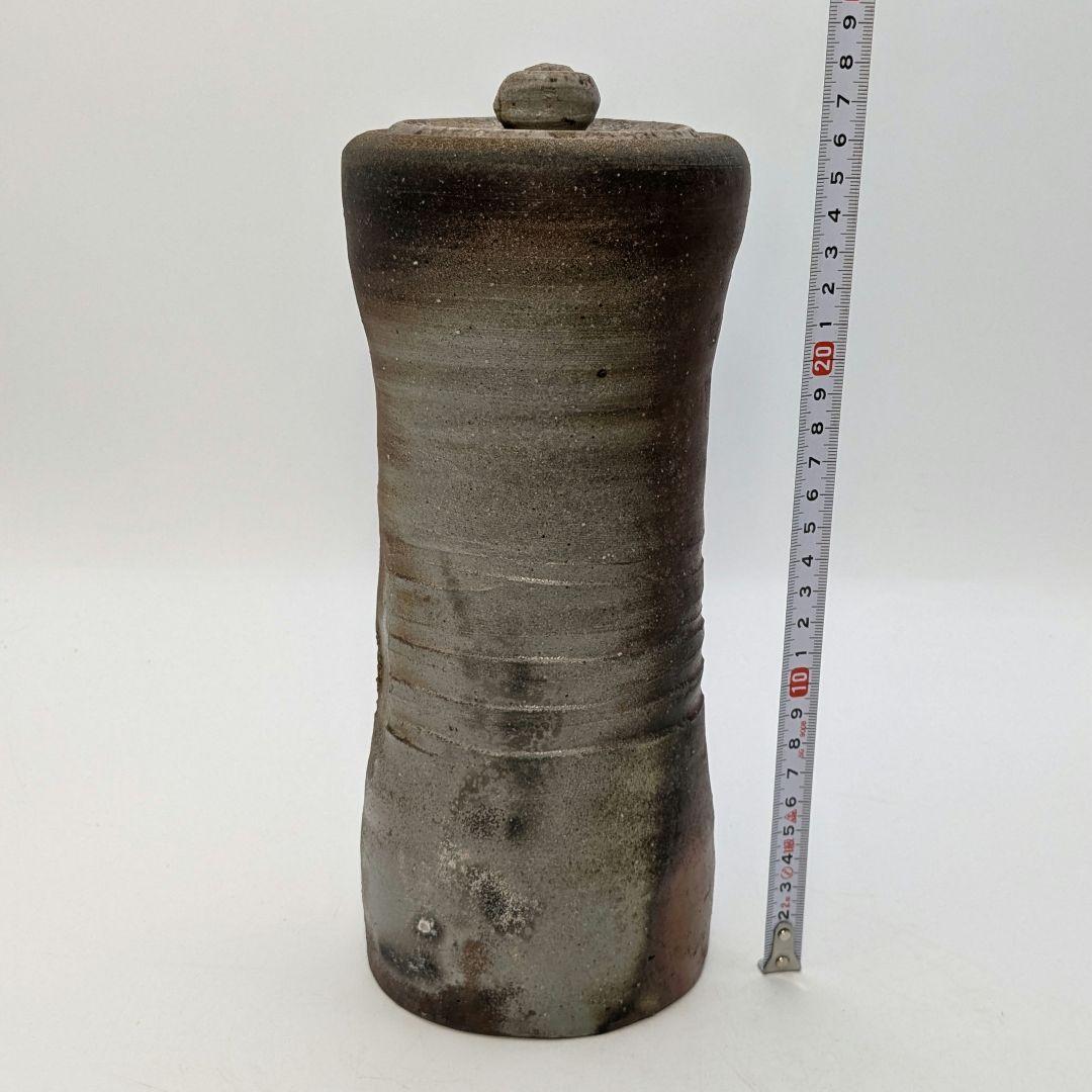 伝統工芸士 高原敏 備前焼 細水指A 共箱共布 水差し 茶道具 茶器 抹茶 食器