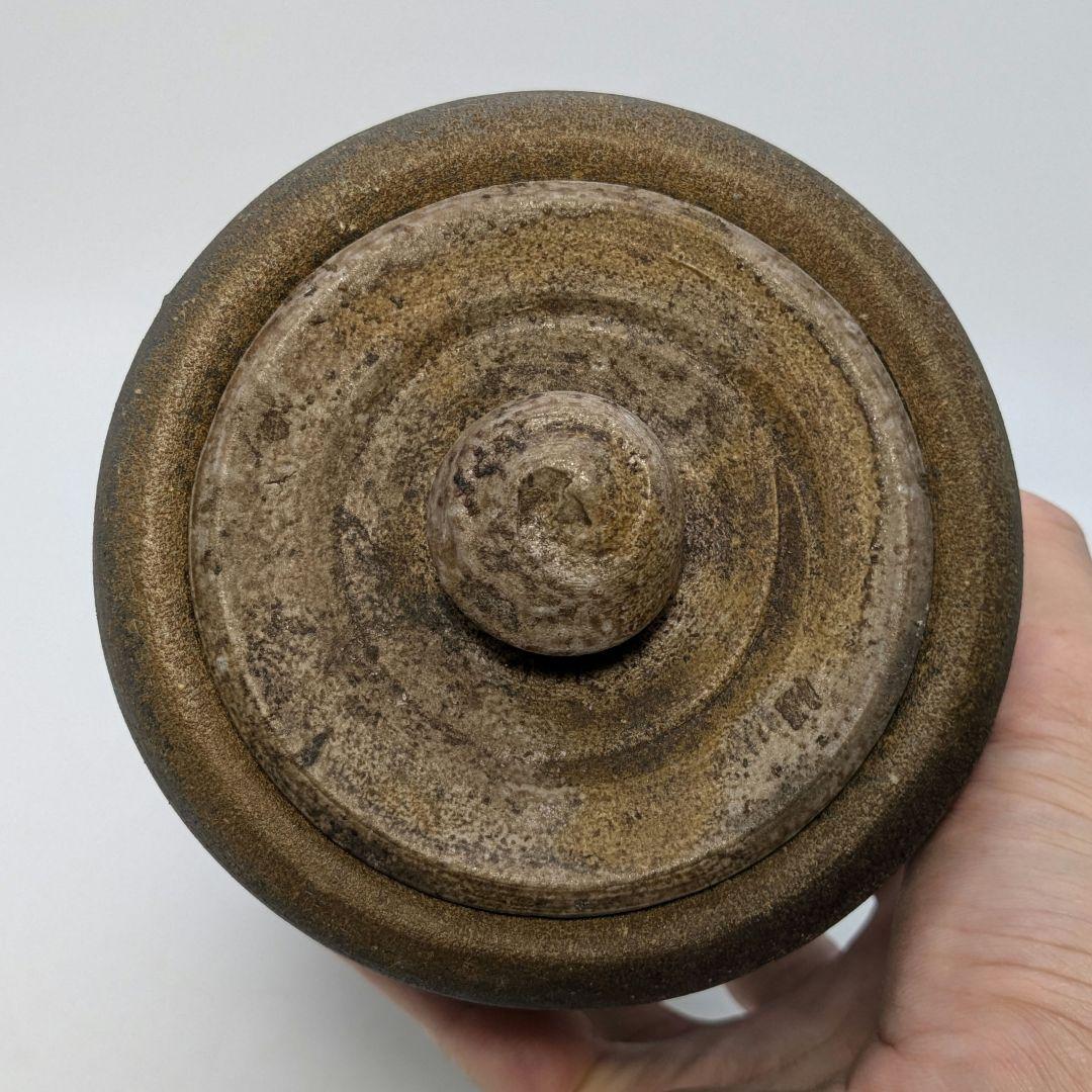 伝統工芸士 高原敏 備前焼 細水指A 共箱共布 水差し 茶道具 茶器 抹茶 食器