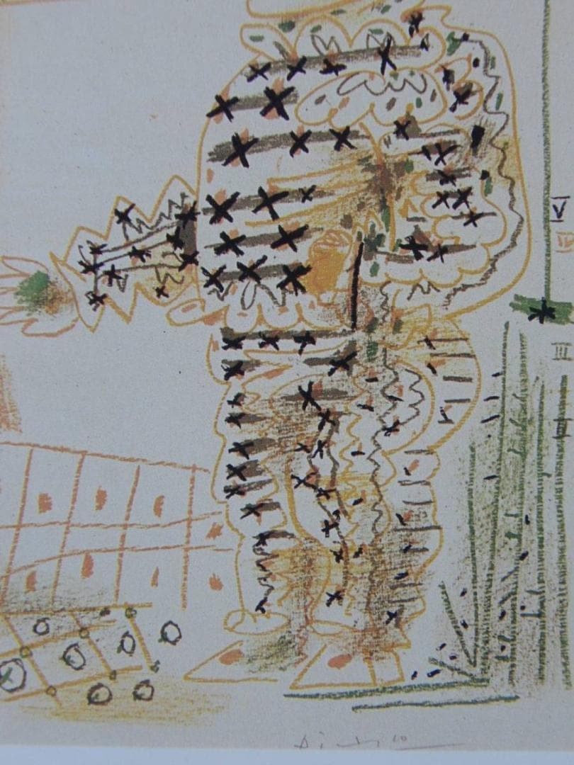 パブロ ピカソ(PABLO PICASSO)、【画家とモデル】、希少画集より