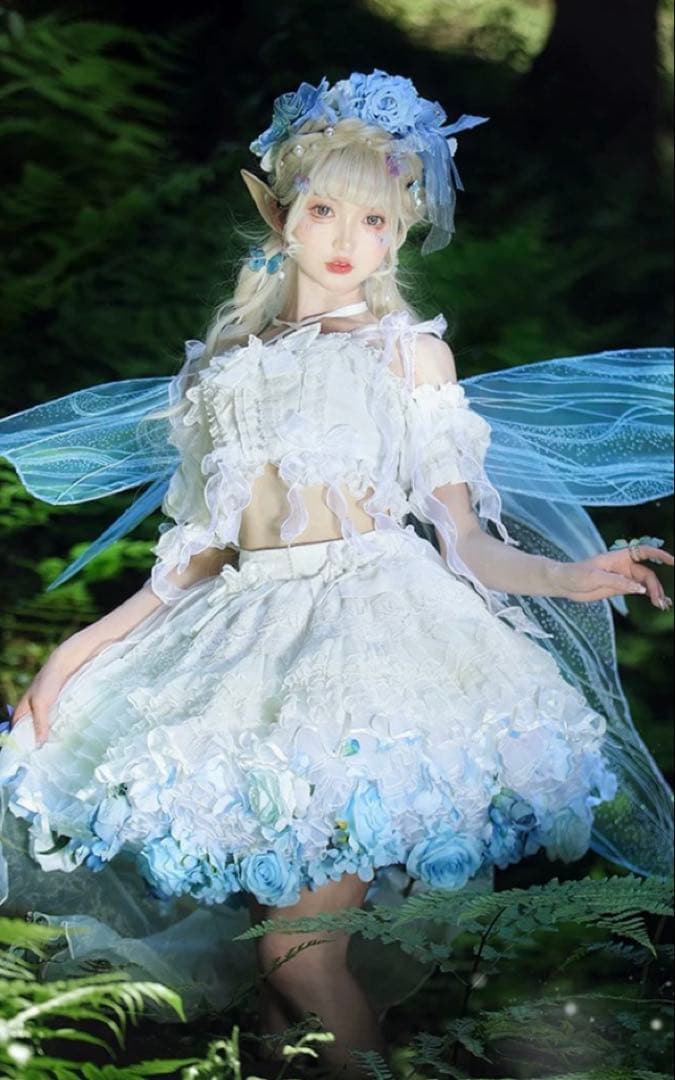 ロリータ　ゴスロリ　薔薇パニエ　バラパニエ　フラワーパニエ