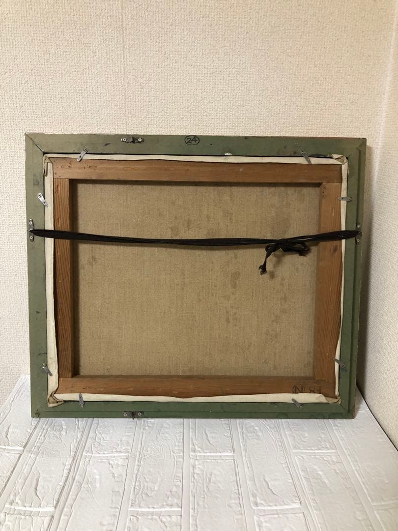 油絵（昭和の街）F8