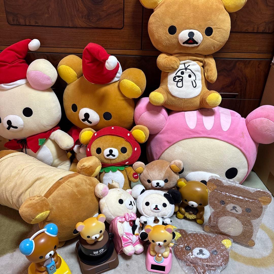リラックマ　大量　希少　レア　まとめて　ぬいぐるみ　マクラ　ゆらゆら　マスコット