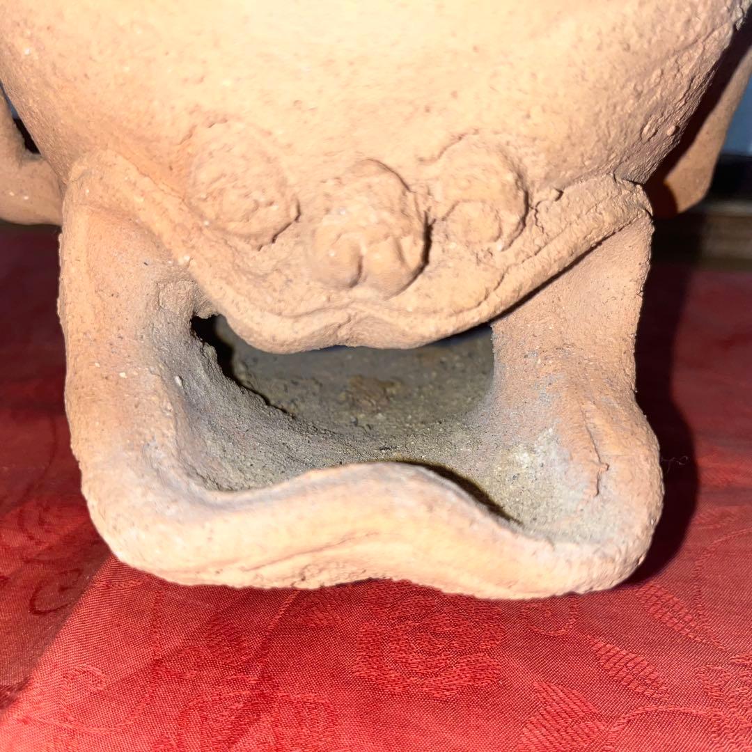 鈴*木様 煎茶道具　炉　鬼面地小爐　一方堂造