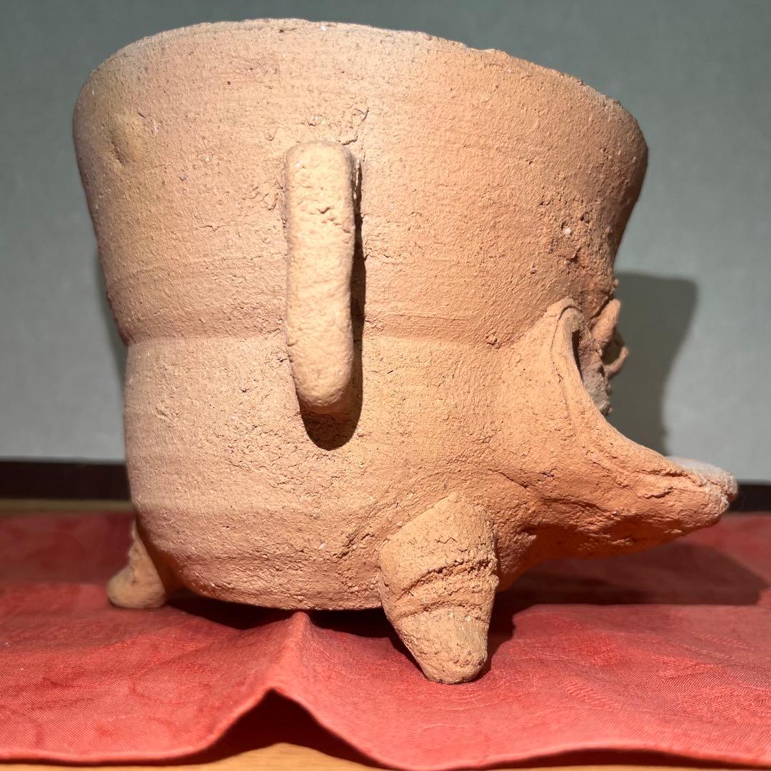 鈴*木様 煎茶道具　炉　鬼面地小爐　一方堂造