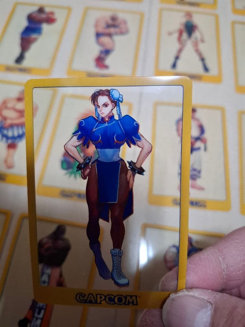 【極レア品】非売品・CAPCOMストリートファイターカード【16キャラ】クリア