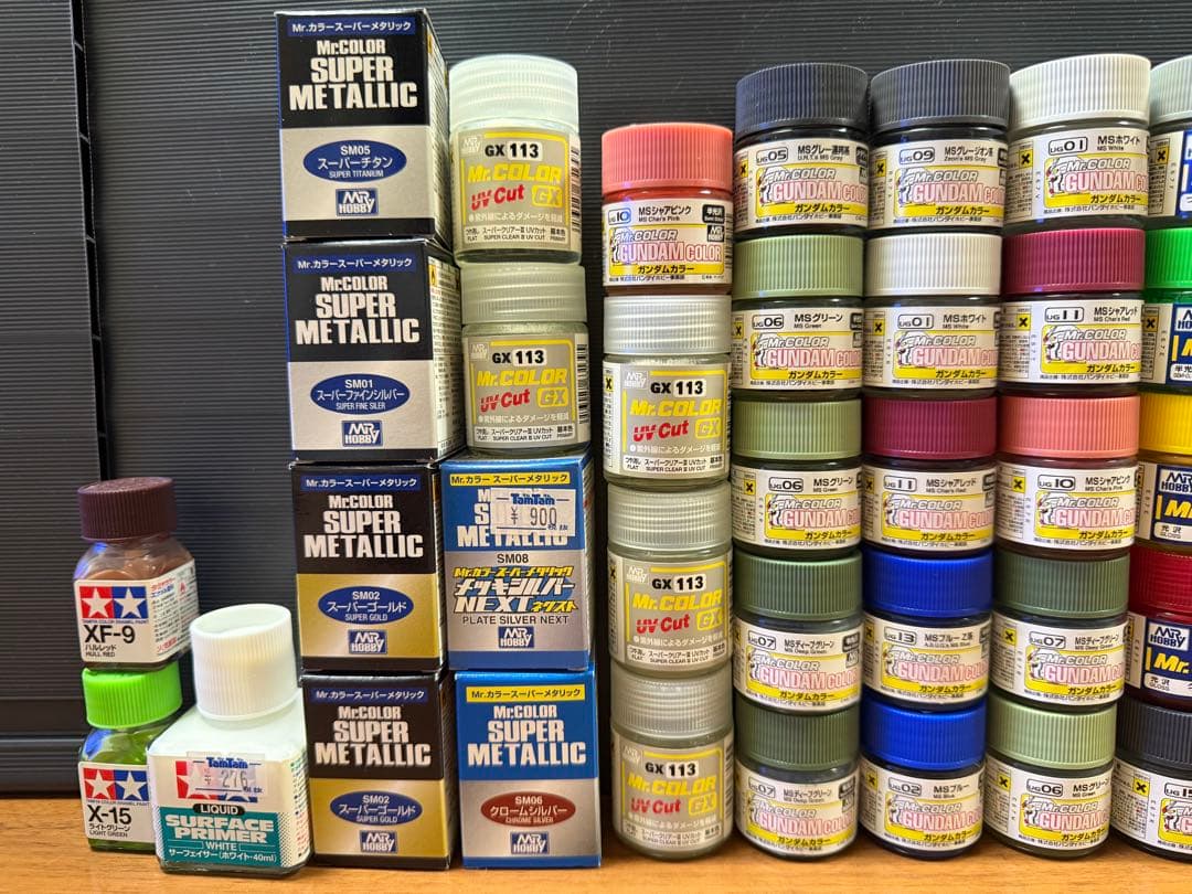プラモデル　塗料セット（クレオス、ガイアノーツ、タミヤ）その他