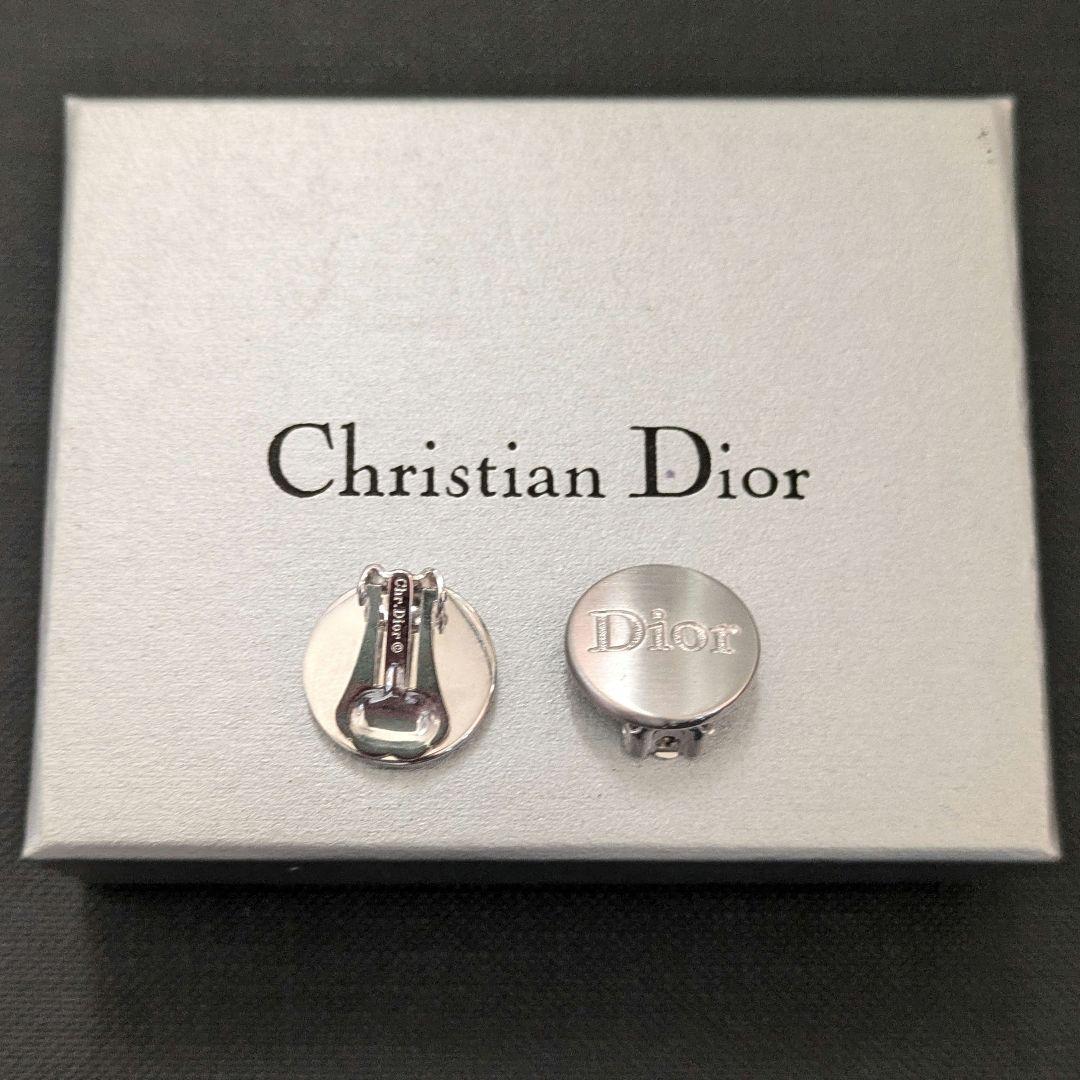 ♠未使用　Dior ロゴ　シルバー　クリップ　イヤリング　ディオール