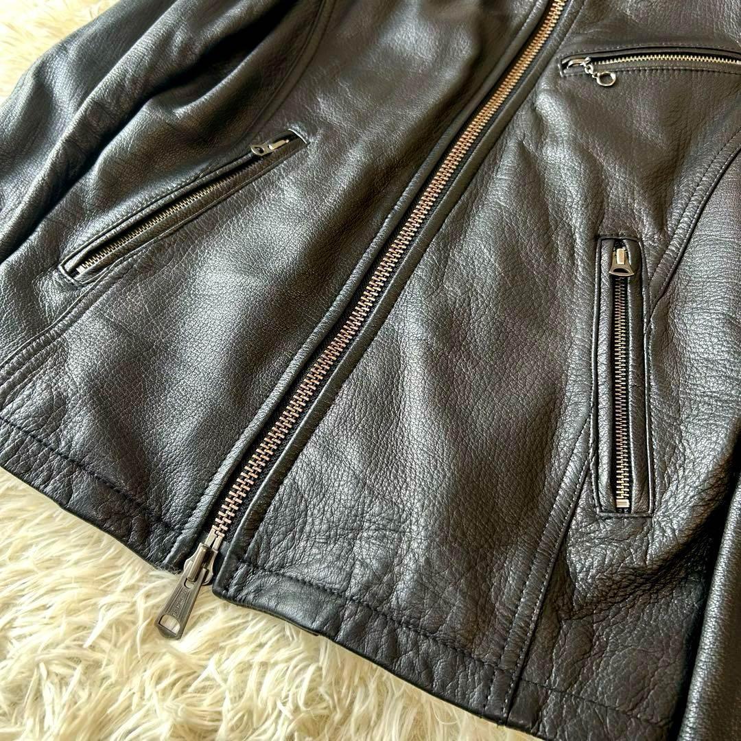 極美品　希少モデル　ジャッククローズ　ラムレザーライダースジャケット　M