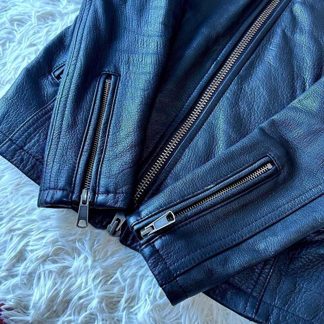 極美品　希少モデル　ジャッククローズ　ラムレザーライダースジャケット　M