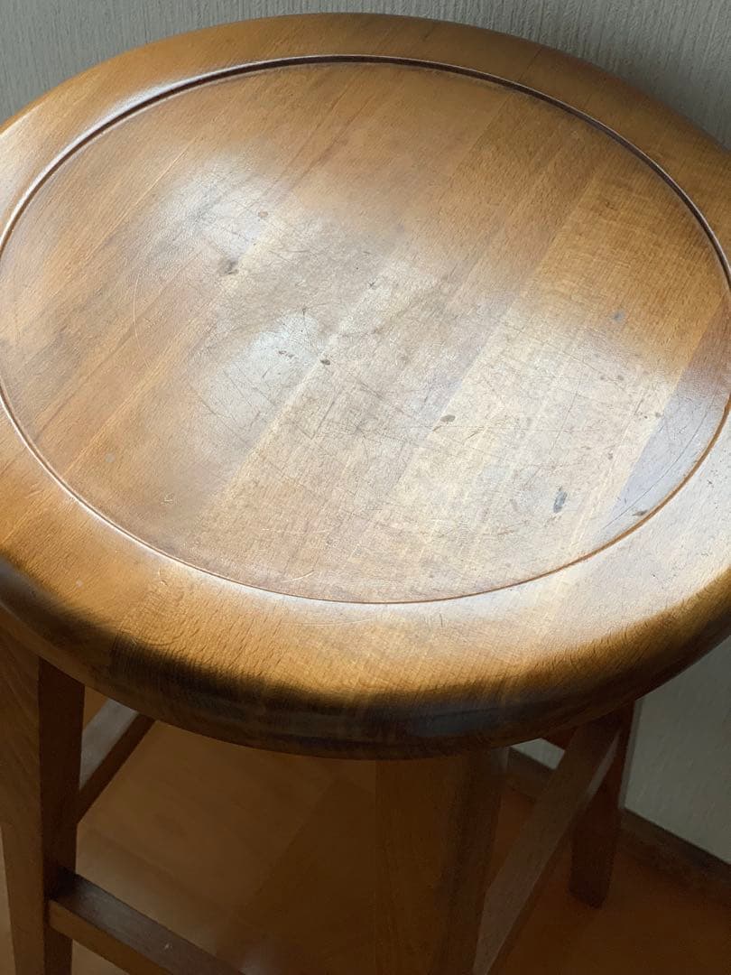ハイスツール カウンタースツール 木製スツール 丸椅子