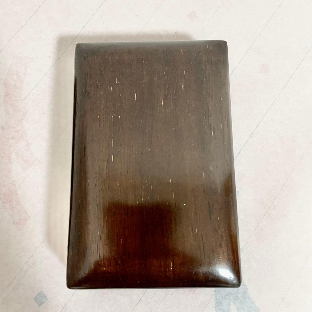 高級品　麻子坑硯　菊花柄　端渓三大名坑　硯　書道　生産終了品　廃盤品　未使用品