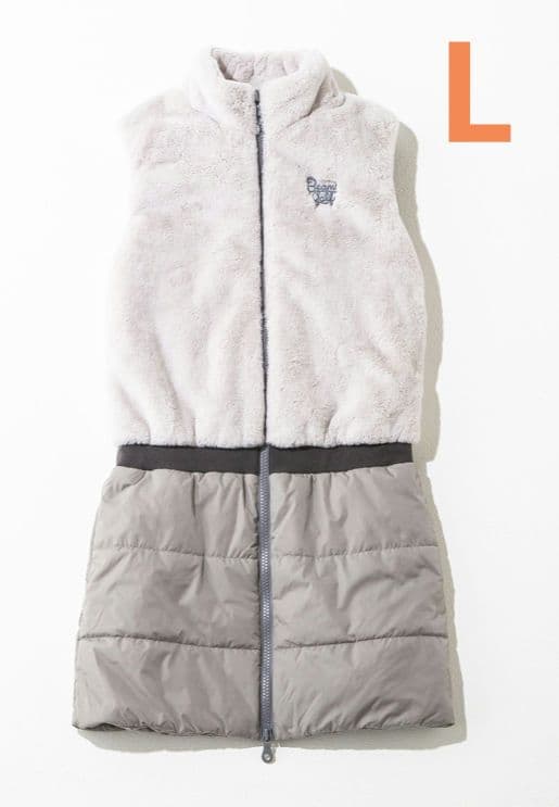 ビームスゴルフ BEAMSGOLFレディース ゴルフ ボア防風ワンピース グレー