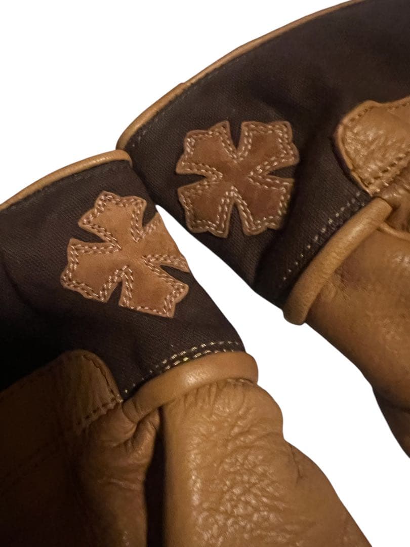 新品　CHROME HEARTS クロムハーツ レザーグローブ サイズL