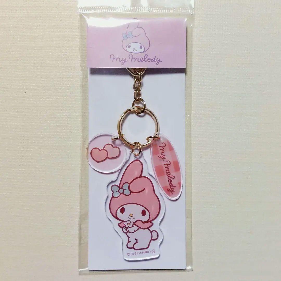 【新品】マイメロディ アクリルキーホルダー メッシュ　サンリオ