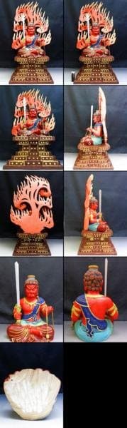 木製 不動明王座像