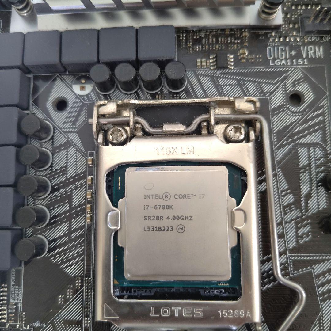 ASUS Z170-A マザーボード Intel i7-6700K付き