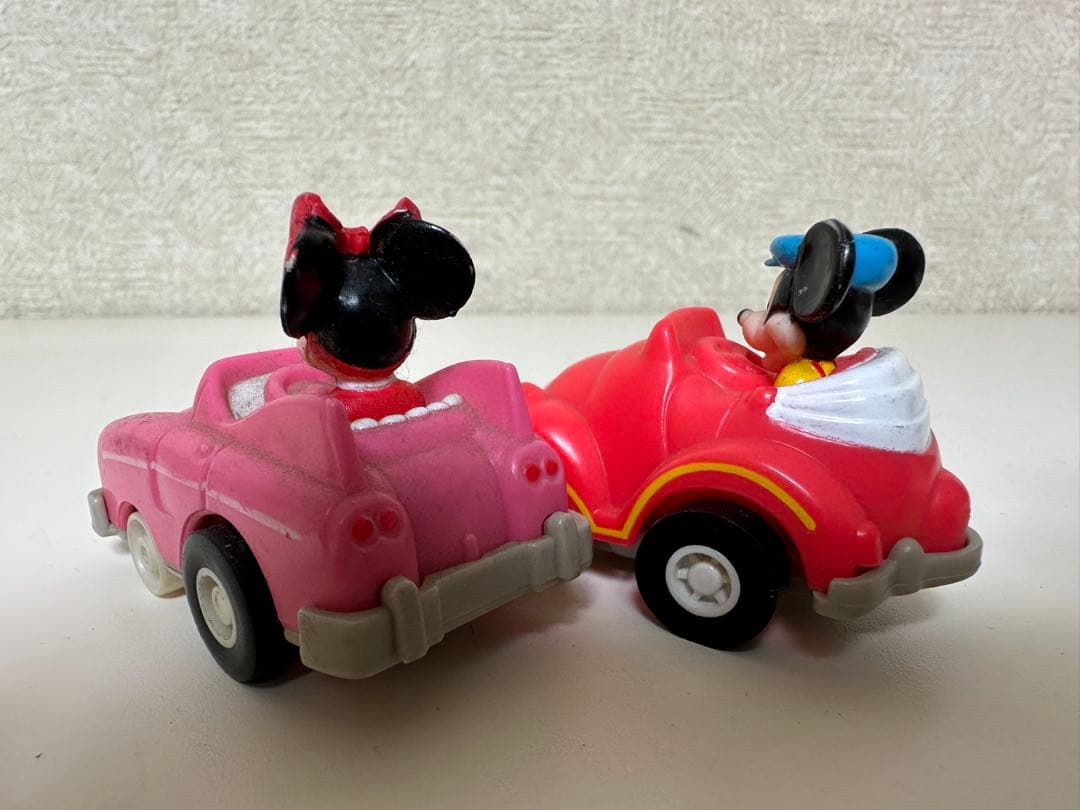激レア ビンテージ レトロ ミッキー＆ミニー ミニカー トイカー 2個セット