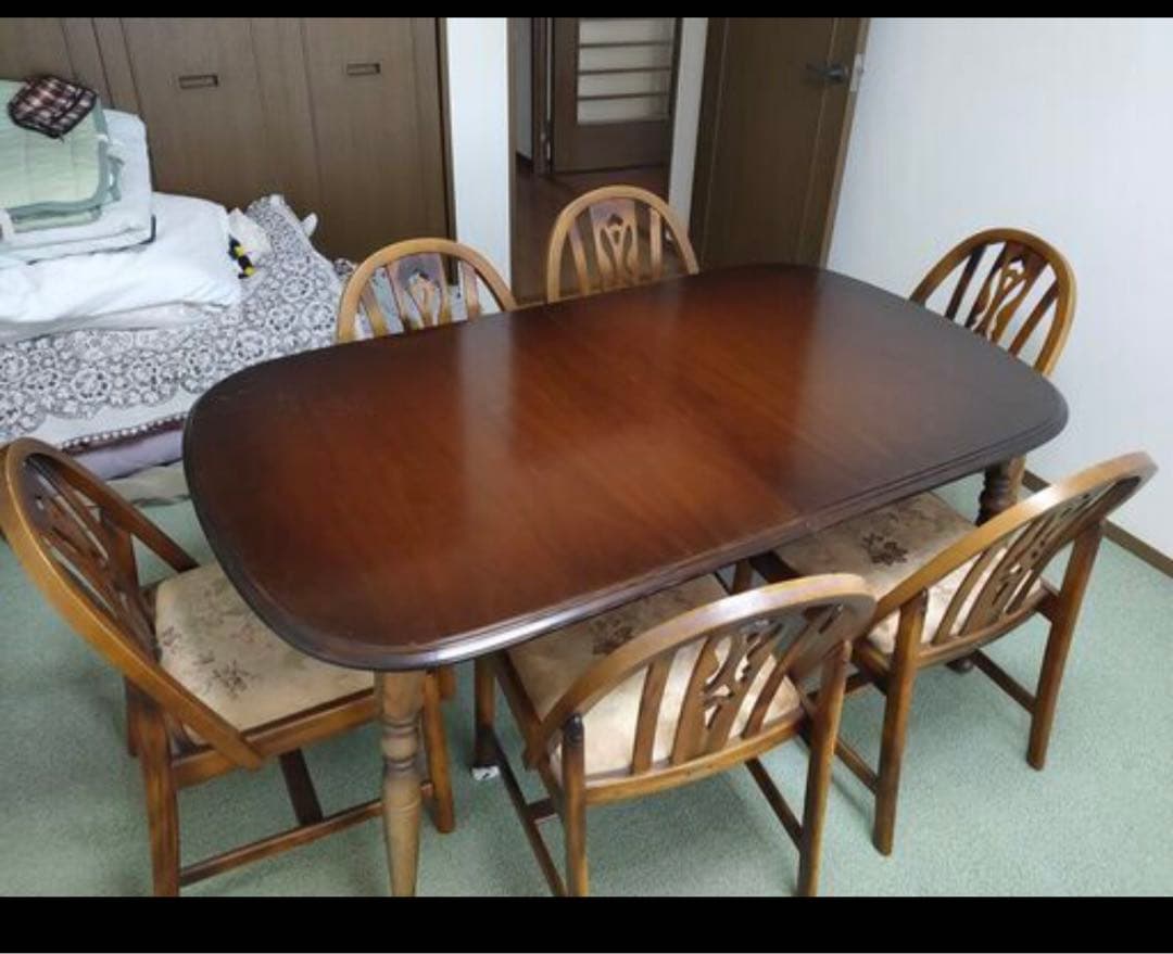 karimoku 伸長式ダイニングテーブル エクステンション　アンティーク