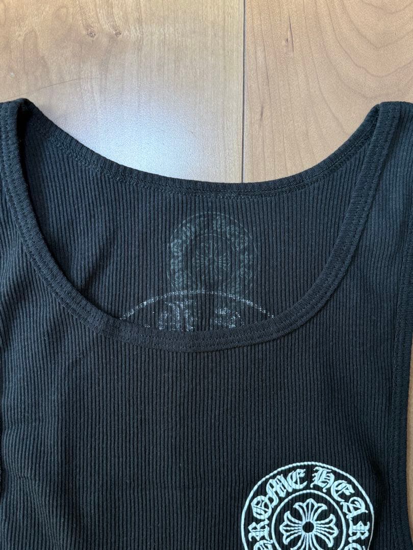 新品未使用 クロムハーツ ホースシュー タンクトップ FUCK YOU 黒 M