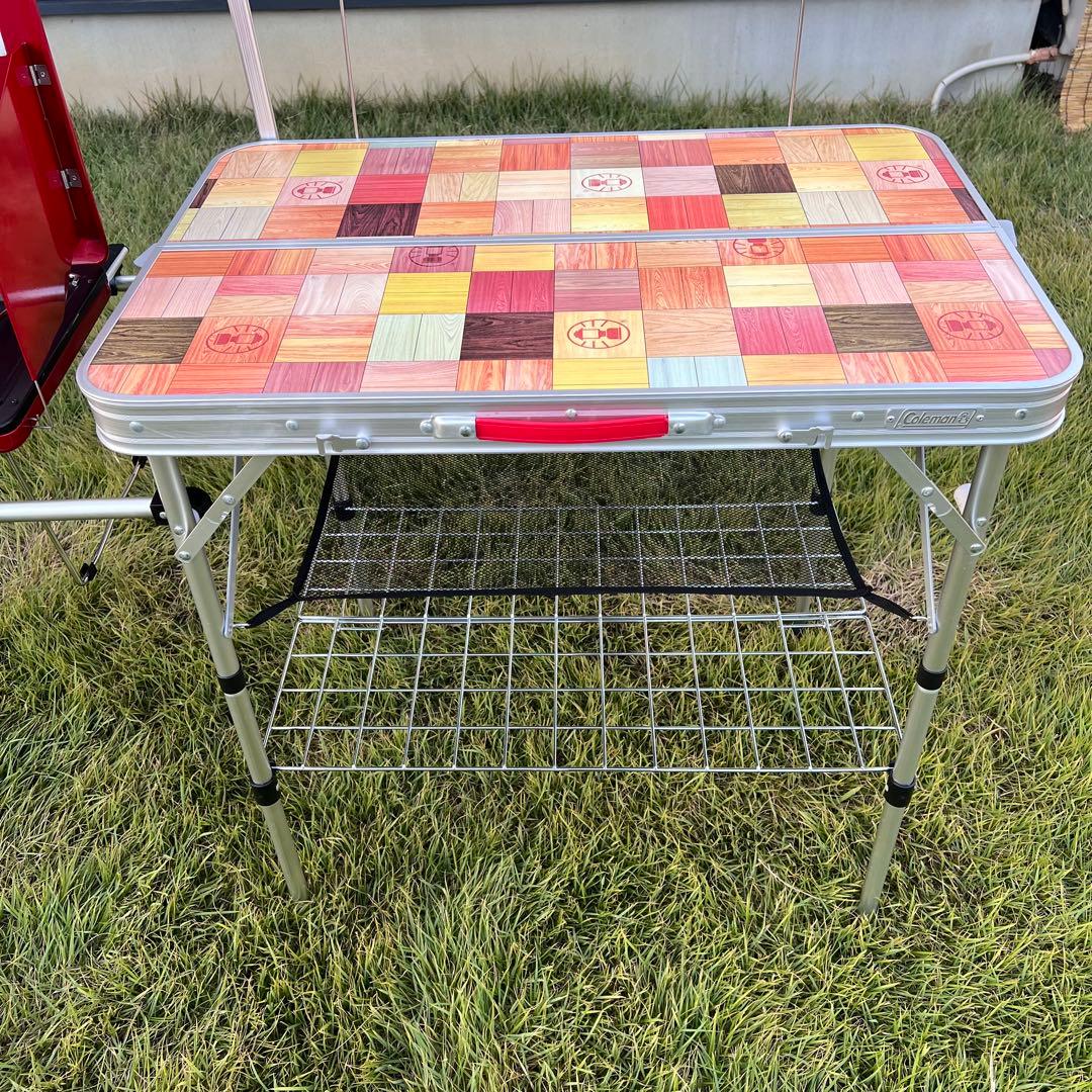 【美品】Coleman キッチン台　ツーバーナー　セット　コンロ　キャンプ