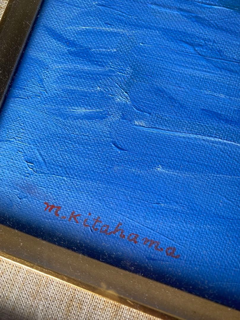 2409❣️ SANKO LINE 三光汽船　油絵 直筆