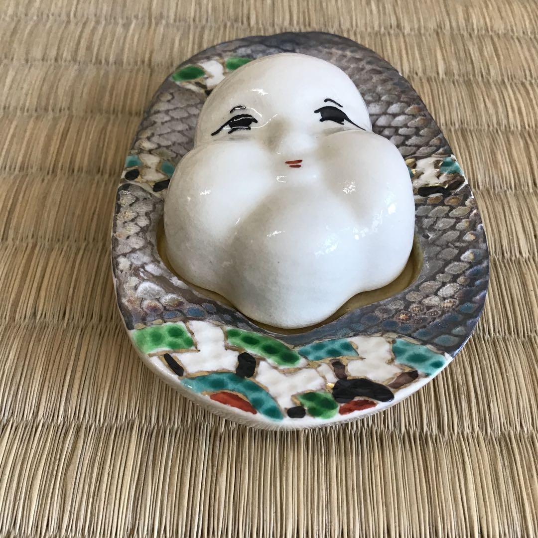 茶道具　香合　金銀小判　百福香合　与平作　共箱　S146KG